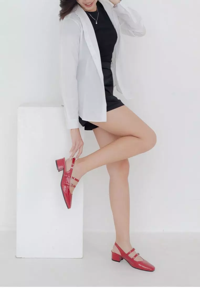 Vizzano Sepatu Sandal Chunky Heel Mary Jane Design Felita (5 cm) Double Strap Gesper