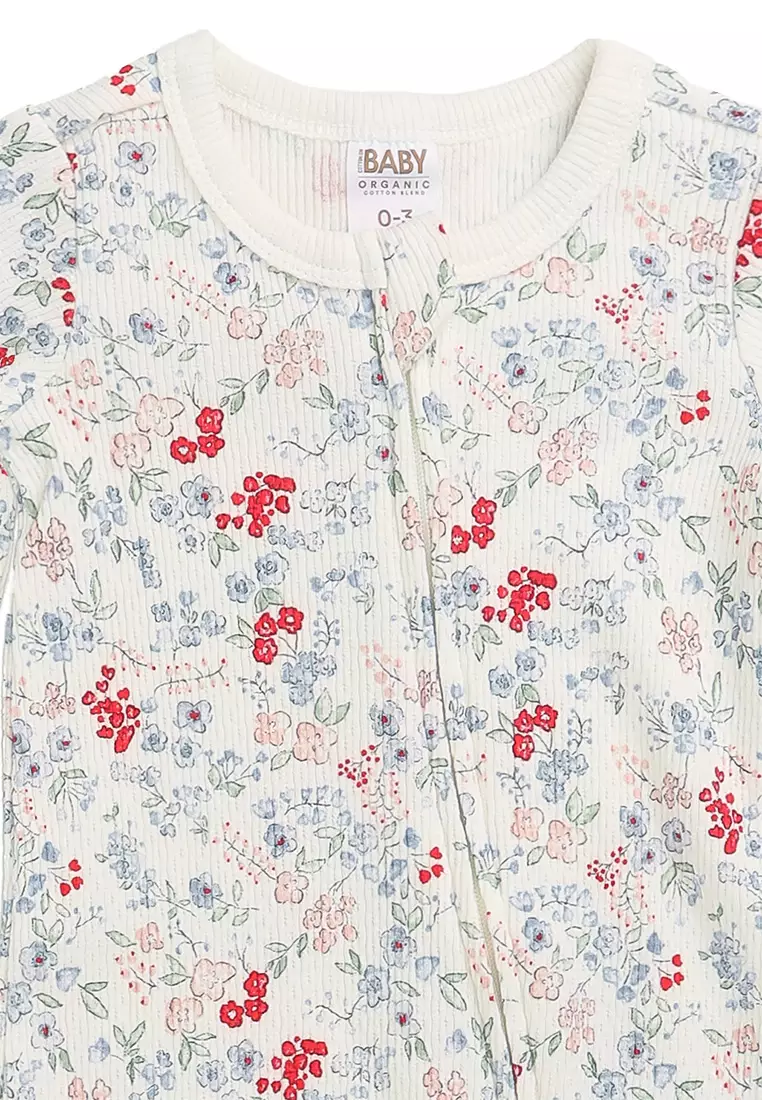 Organic Pointelle Zip Romper