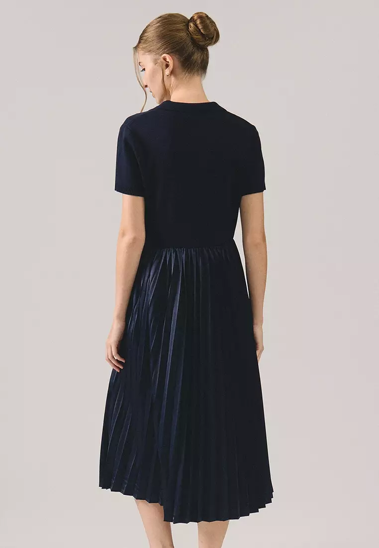 Combination Pleated Dress