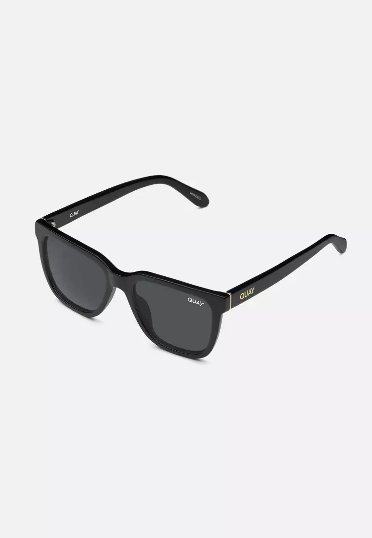 Wired Medium Sunglasses - Black/Smoke Polarized