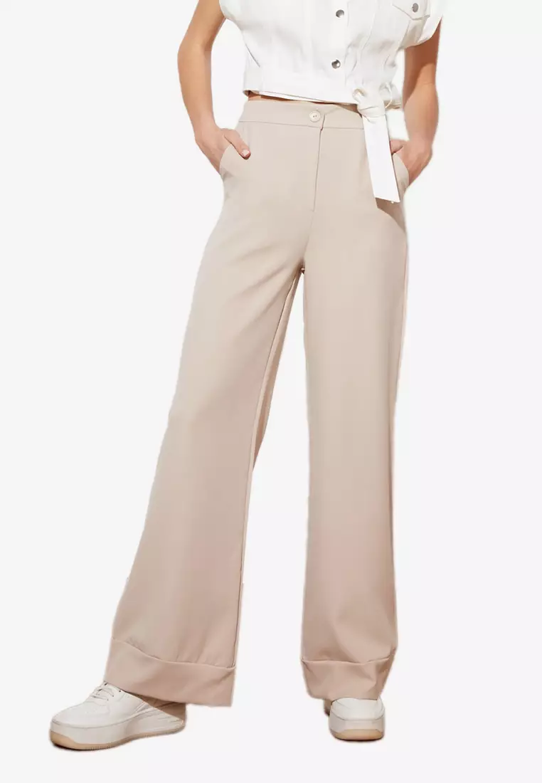 beige trouser pants