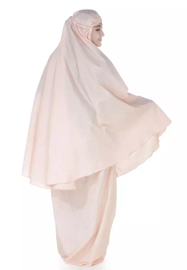 Prayer Set Mukena Travel Parasut Ayra - Pink