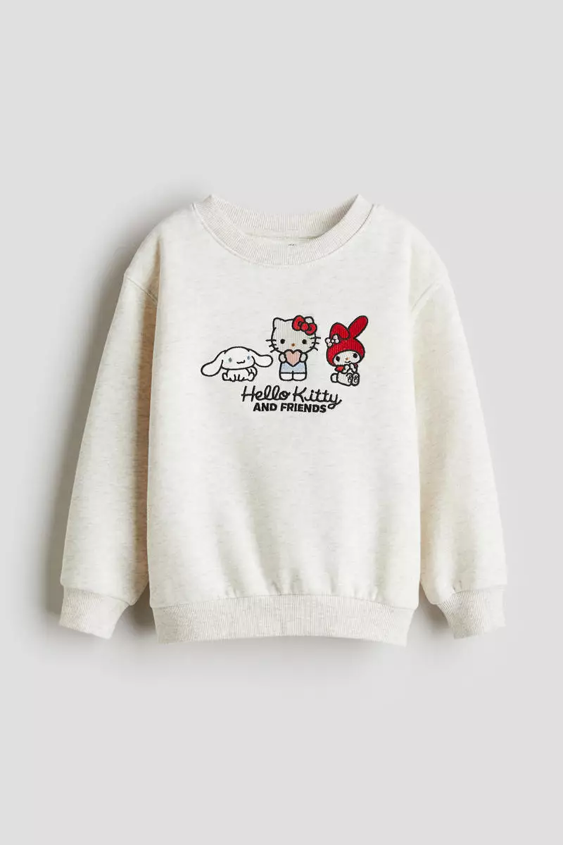 Motif-detail sweatshirt