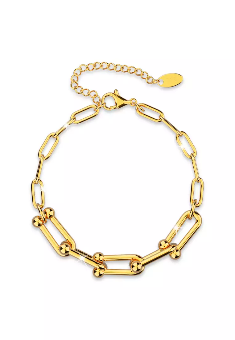 Lovelock U Link Chain Bracelet in Gold - 6mm