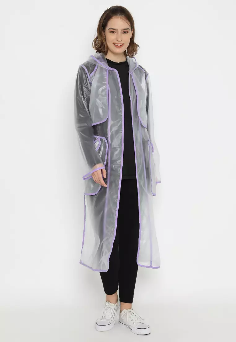 Quinnsha Rain Coat Purple
