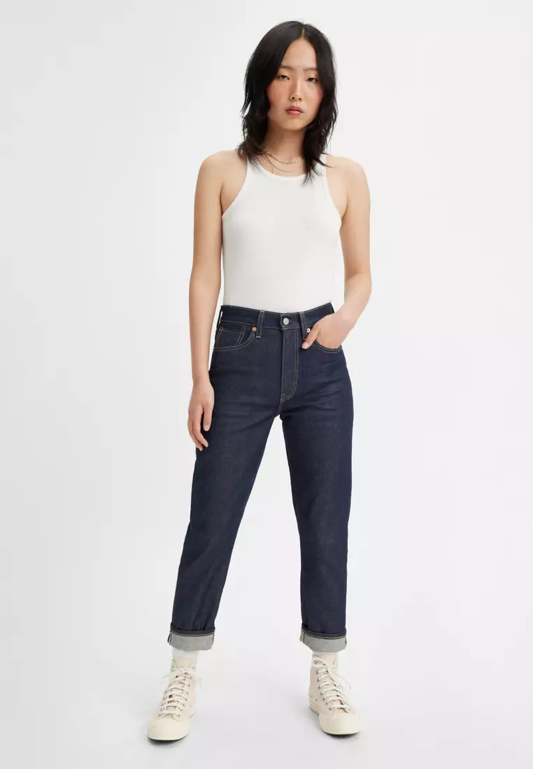 Women's Made in Japan High-Rise Boyfriend Jeans A5893-0000
