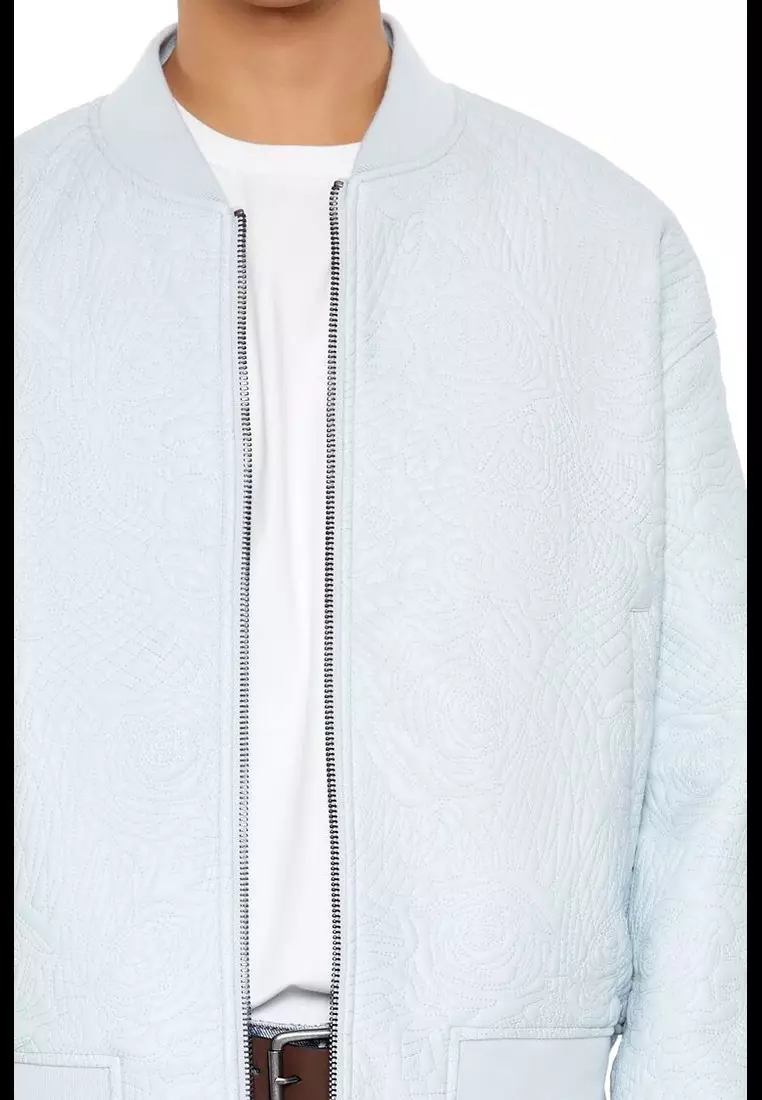 Buy FOREVER 21 Embossed Rose Bomber Jacket 2025 Online ZALORA