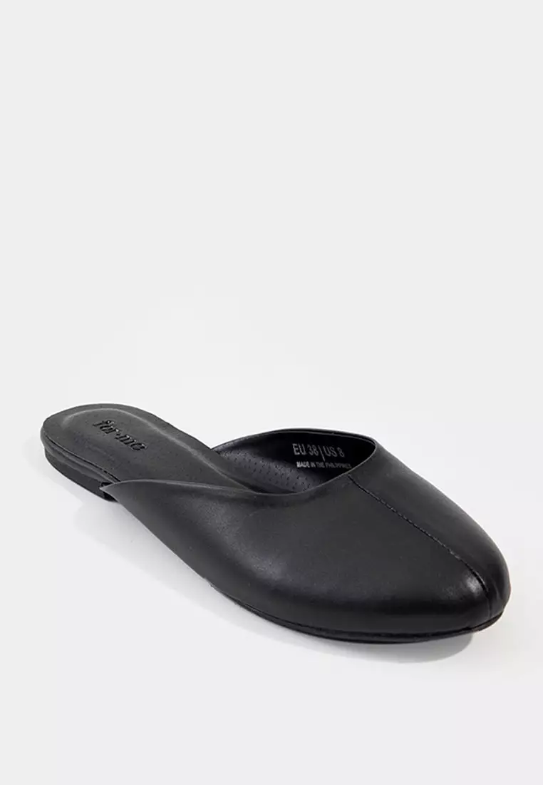 Round sale toe mules