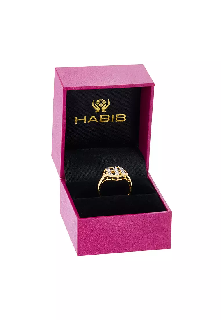 HABIB 916/22K Yellow and White Gold Ring R9621224(D4)