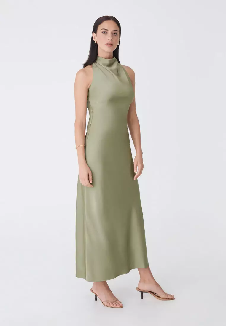 Delilah Bias Satin Dress