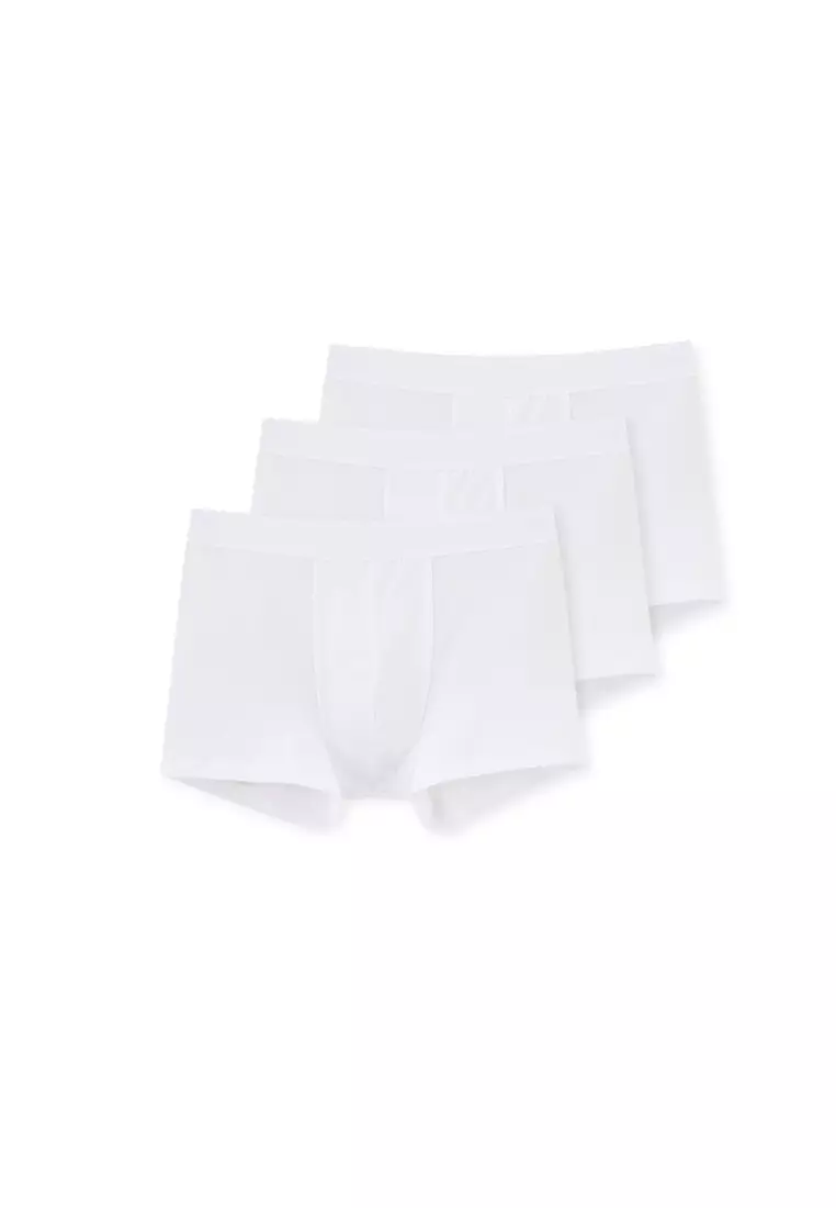 3-Pack White Basic Boxer, Regular Fit, Underwear for Men