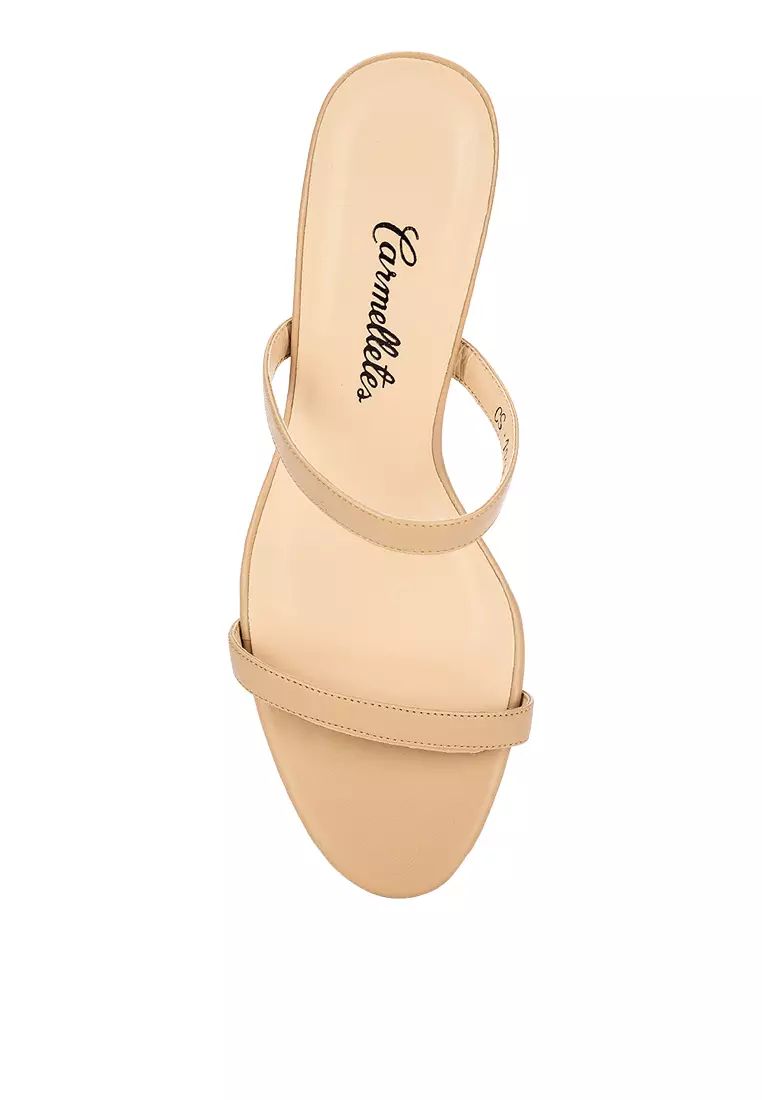 Two-strap Low Heeled Sandals