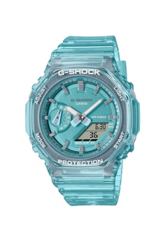 G-SHOCK Casio G-Shock Analog-Digital Watch GMA-S2100SK-2A Crystal Blue Transparent Resin Band Sports Watch