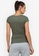 ZALORA ACTIVE green Cap Sleeves Fitted Rib Top 58929AA2989AABGS_2