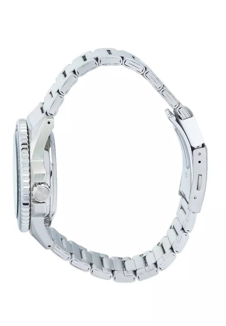 Alba Mechanical - Jam Tangan Automatic Pria - Green Gradient Dial - All Stainless Steel - A3B015X1