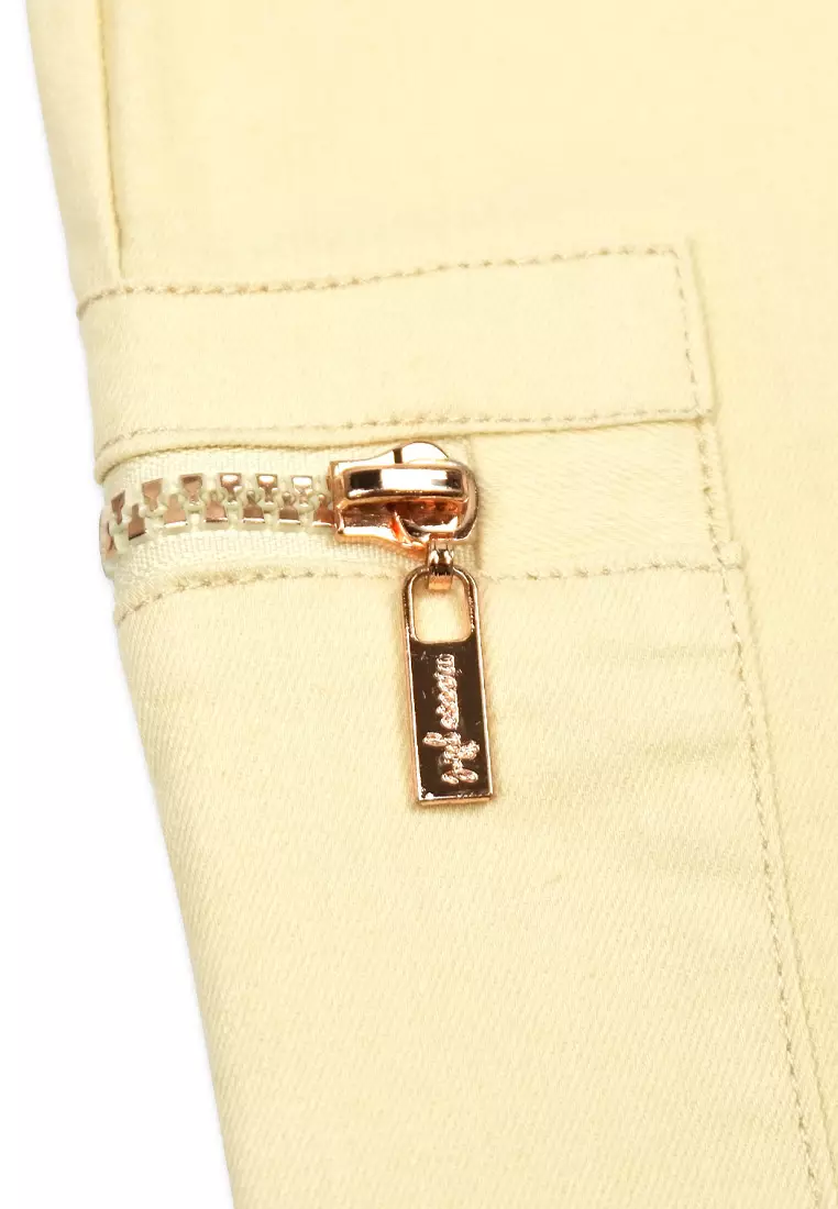 Girls Wide Leg Denim Pants with Belt