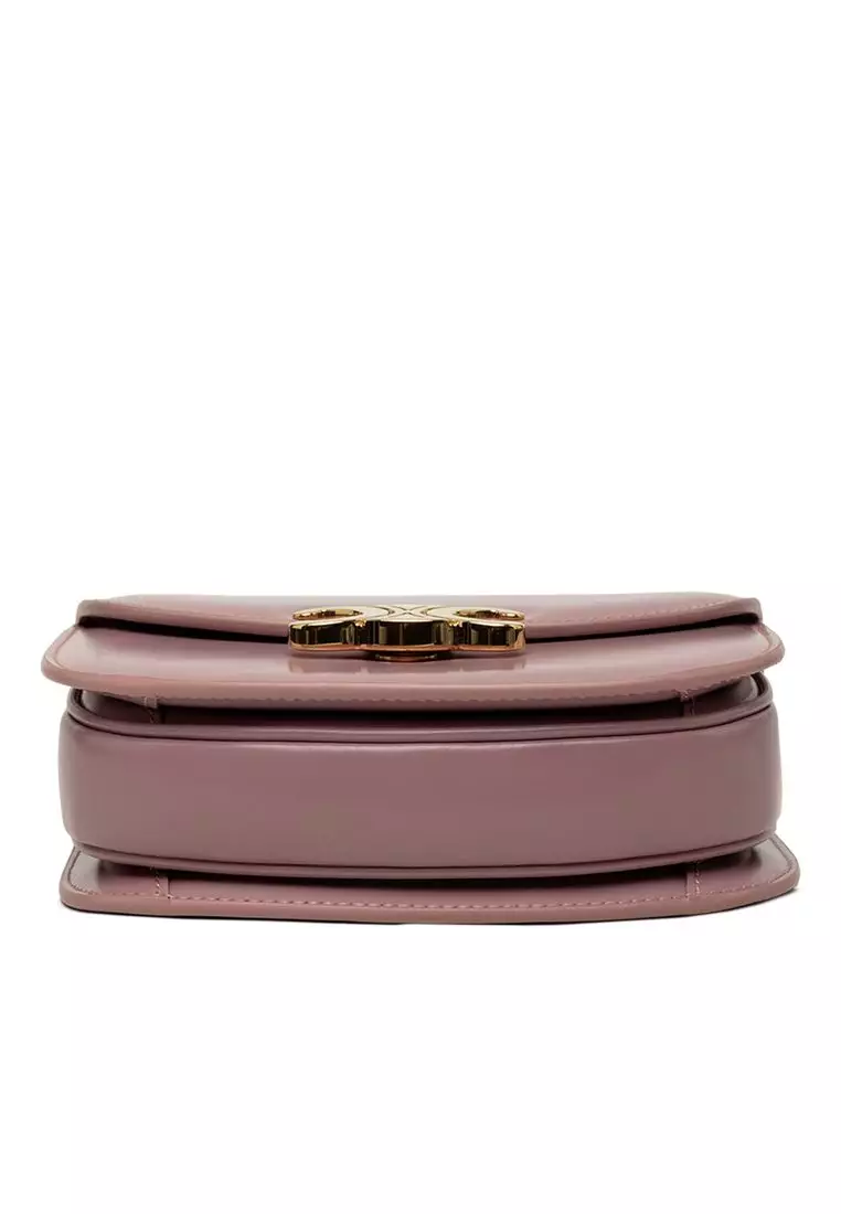 Pre-Loved Celine Mini Shiny Calfskin Besace Clea Satchel