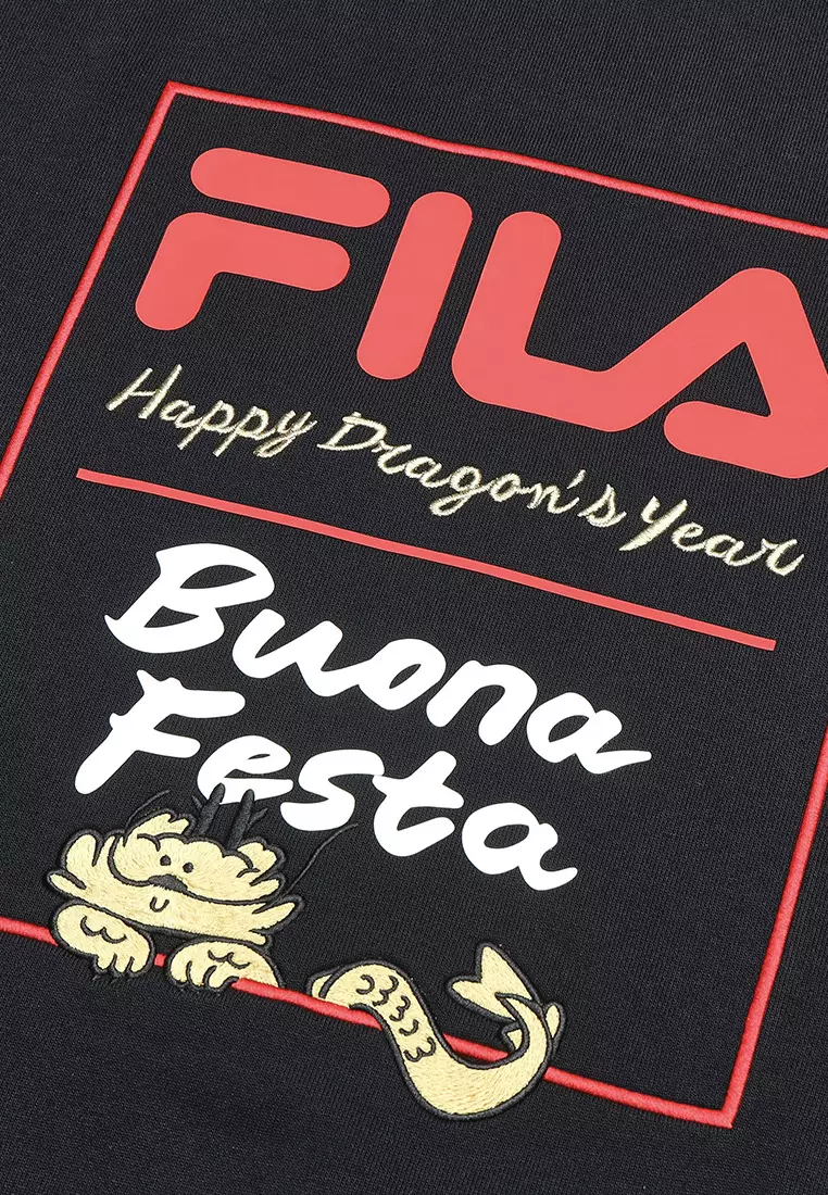 FILA CORE WHITE LINE ORIGINALE Men's Pullover Sweater in Black