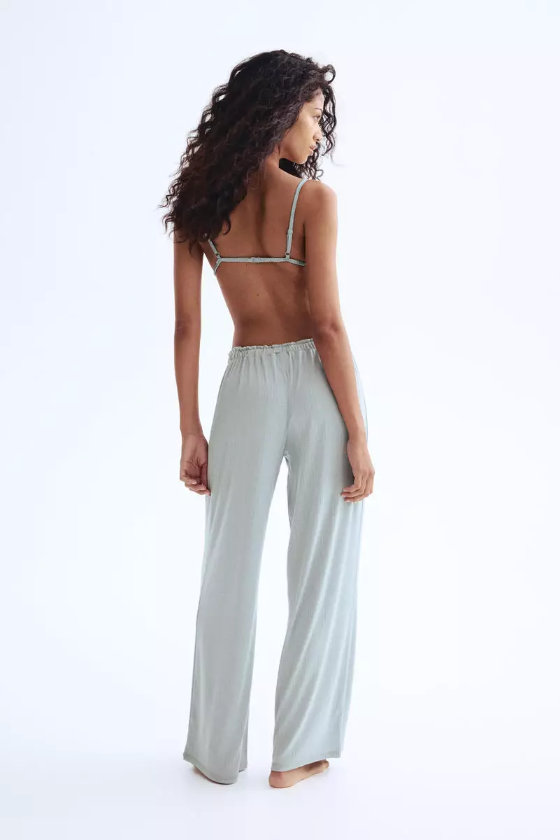 Pointelle pyjama bottoms