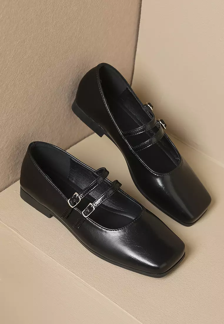Double Strap Mary Jane Shoes WW8393-1
