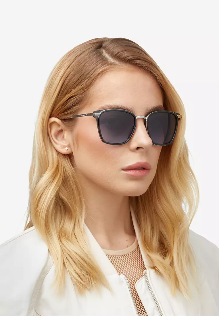 HAWKERS Navy Blue Denim INK Sunglasses for Men and Women, Unisex. UV400 Protection. Official Product designed in Spain