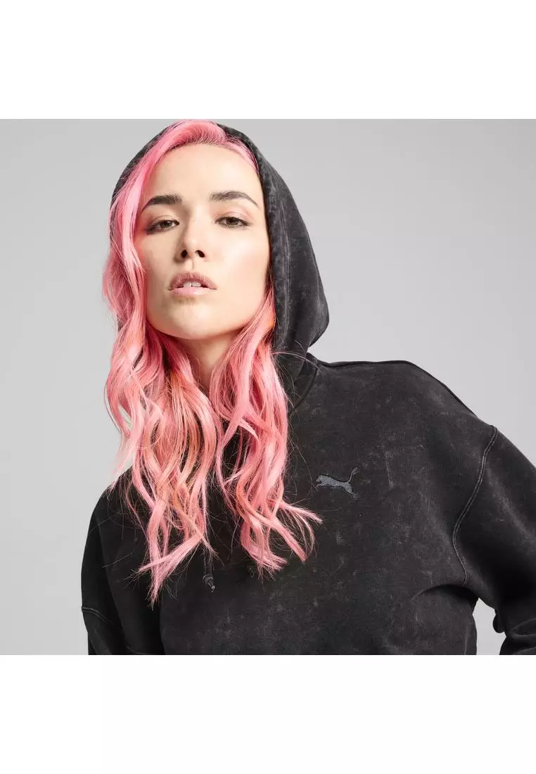 Dare To MIDNIGHT MOTION 女子短版水洗衛衣