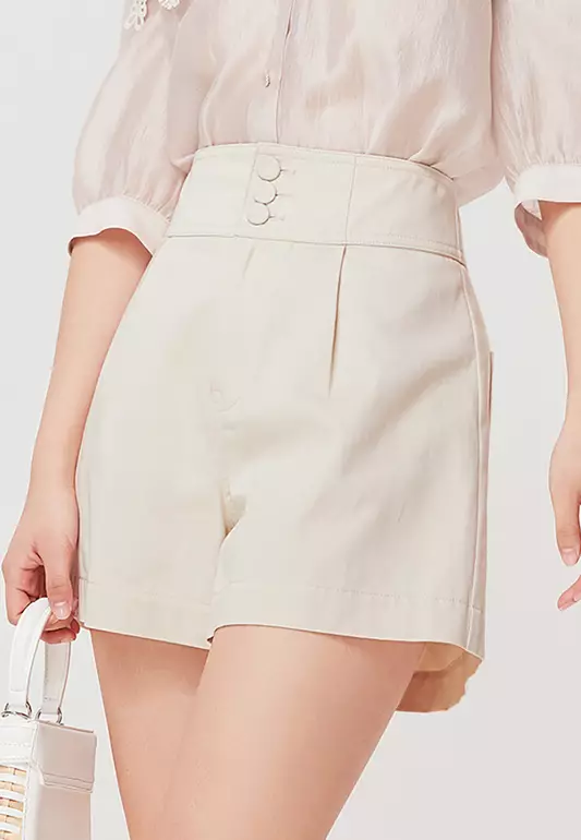 Basic Trimmed Casual Shorts