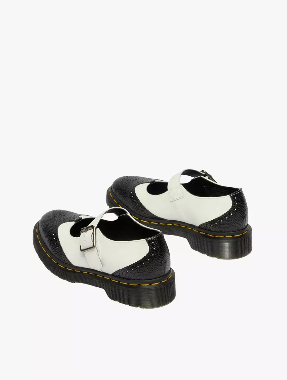Dr. Martens MJ BW Black+White Atlas Pebble Grain+Smooth