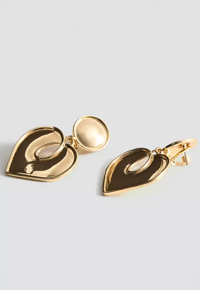 Textured Heart Earrings