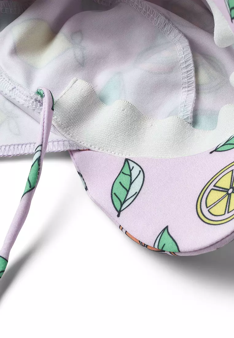 UV50 sun hat with lemons and oranges