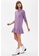 DeFacto purple Short Sleeve Mini Dress 69EF9AAD1C155BGS_3