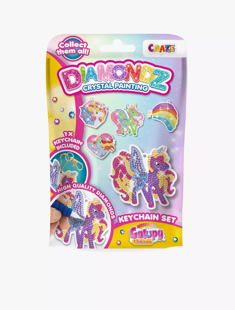Diamondz Keychain Set Galupy Unicorn - DMZ56585