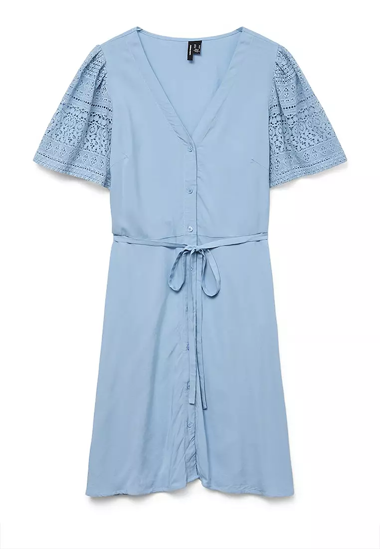 Short Sleeves Short Shirt Dress