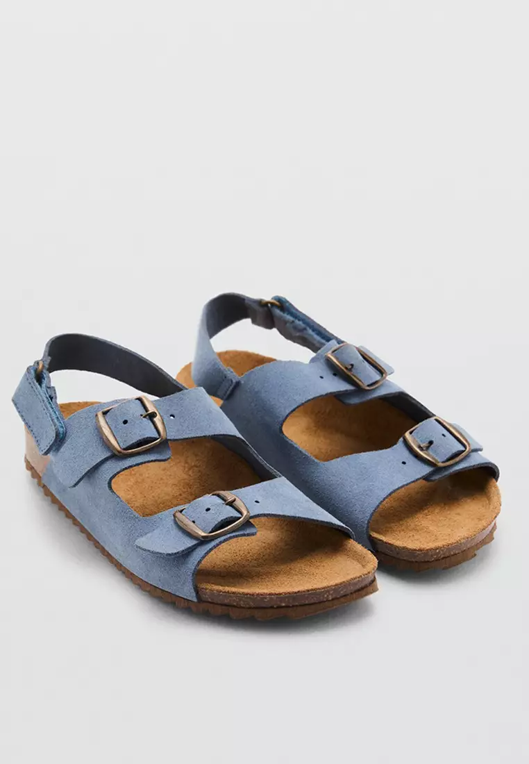 Buckle Leather Sandals
