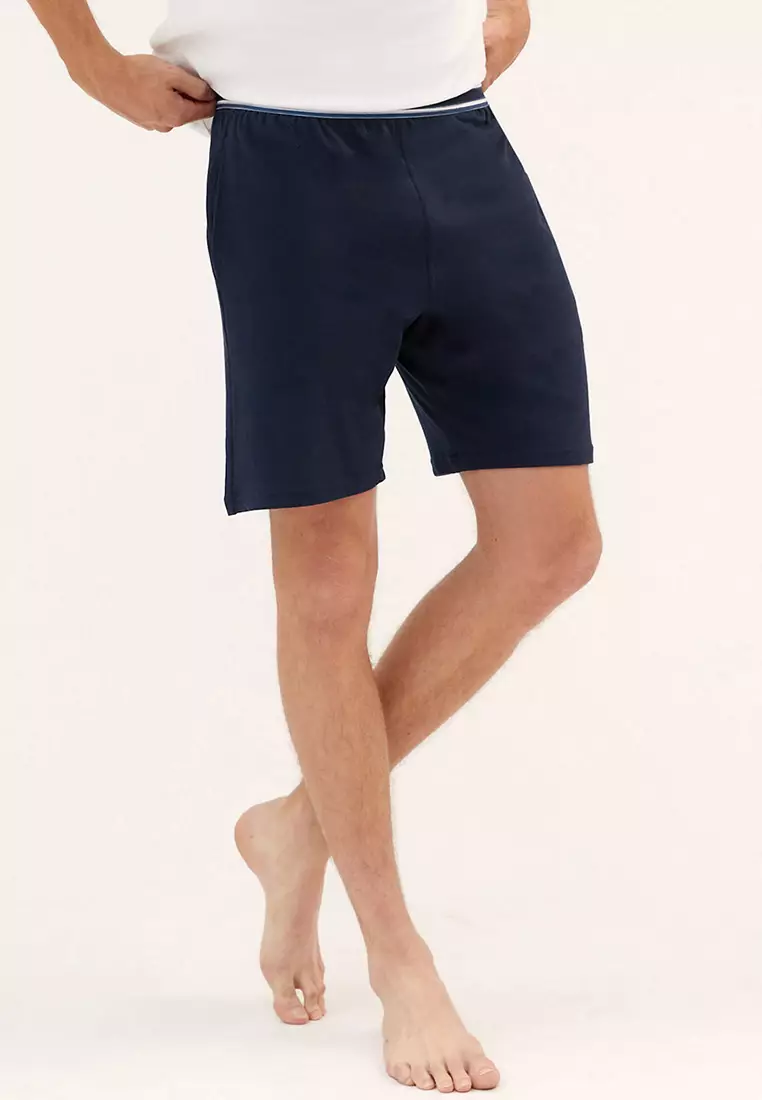 2 Pack Pure Cotton Pyjama Shorts