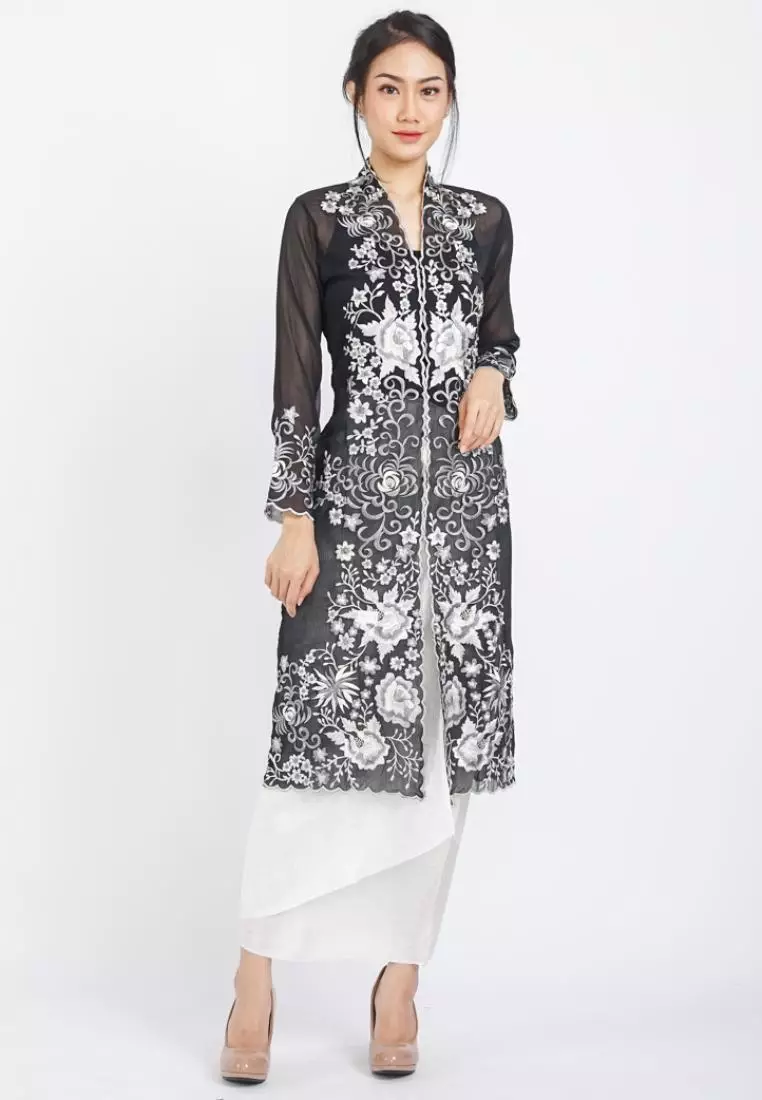 Kebaya Panjang Outer Kebaya Monokrom