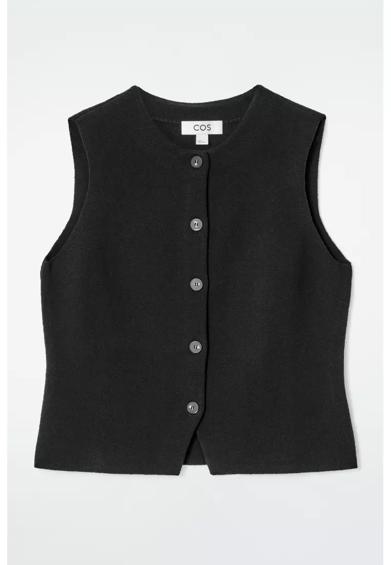 KNITTED COTTON WAISTCOAT