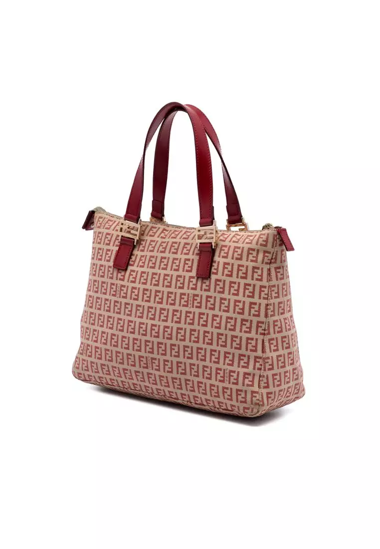 Pre-Loved Fendi Zucchino Canvas Tote