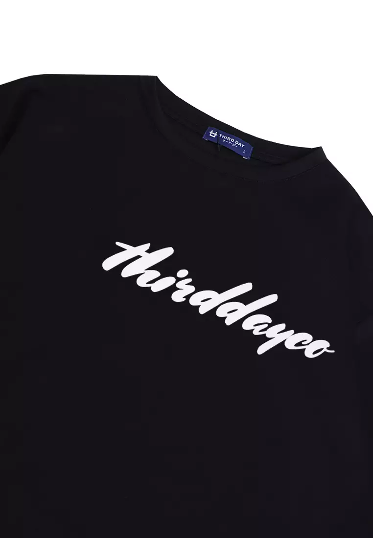MTK32 Kaos Oversize Distro Pria Thirddayco Sign Dakir Hitam