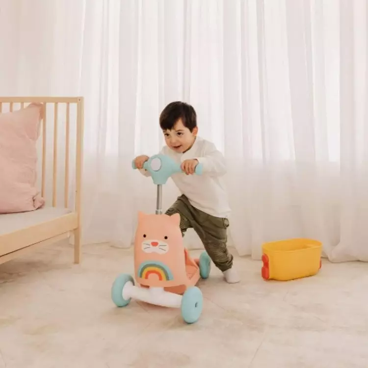 Skip Hop 3in1 Zoo Ride On Toy - Mainan Bunyi Kendaraan Skuter Anak (Cat)