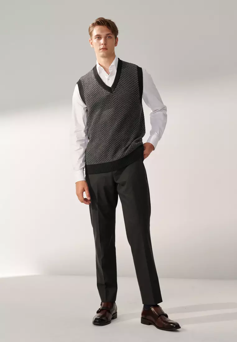 Charcoal Grey Classic Trousers