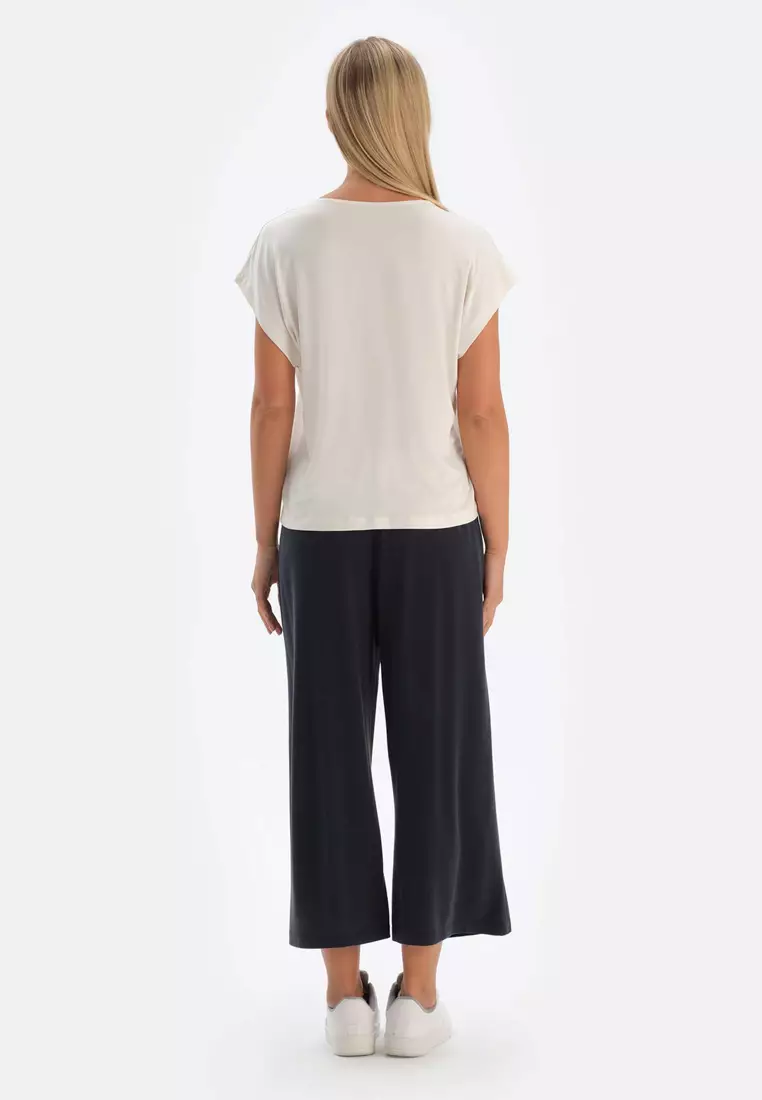 Black Trousers, Regular, Long Leg, Loungewear for Women