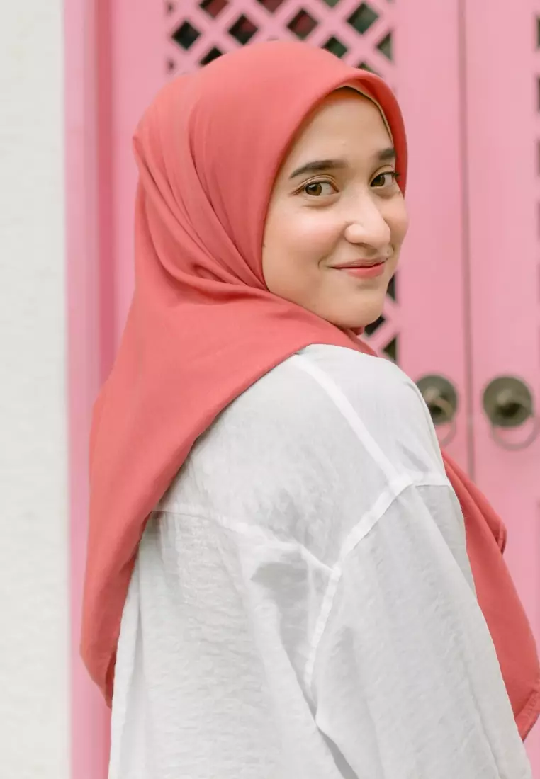 Yana Voal Square Rapture Rose