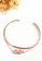 YOUNIQ YOUNIQ 18K Rosegold True Infinity Steel Cuff Bangle Bracelet with Cubic Zirconia DA3E8AC8968712GS_5