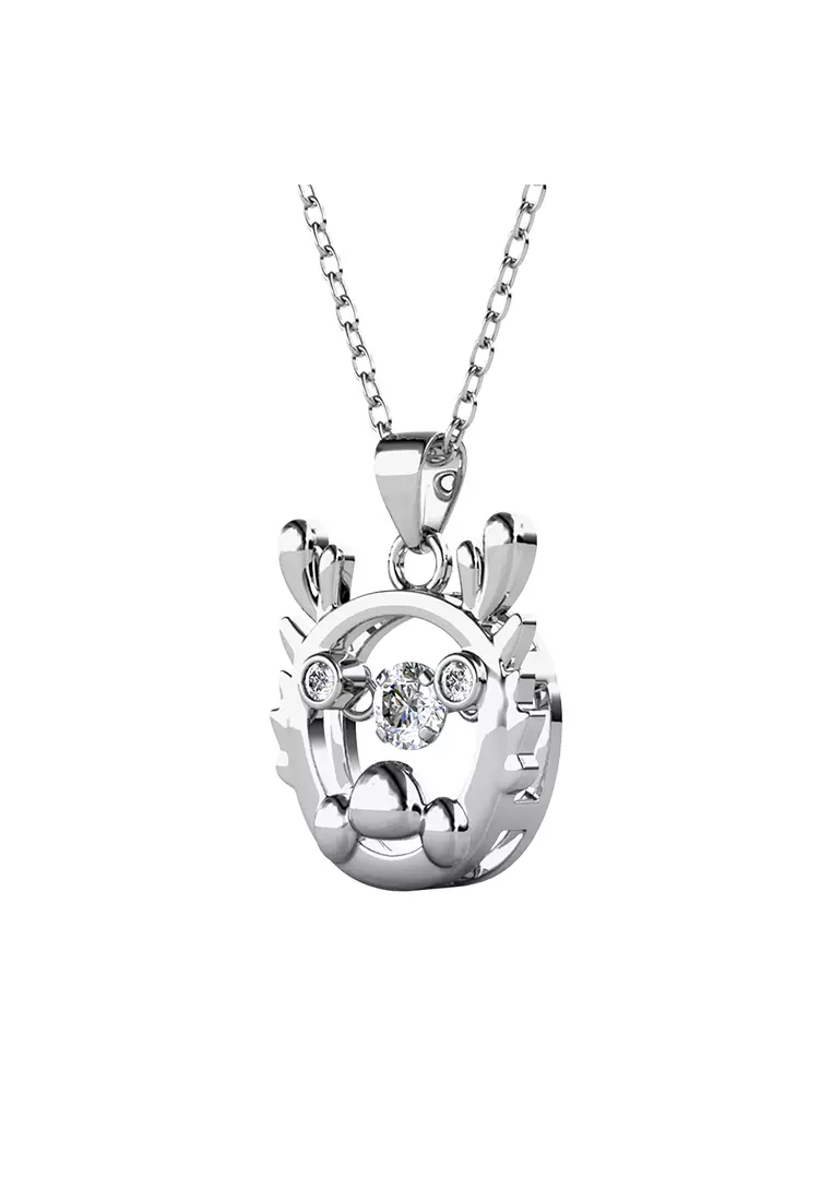 Dancing Shio Pendant Dragon ( Naga ) - Kalung Crystal Swarovski by Her Jewellery