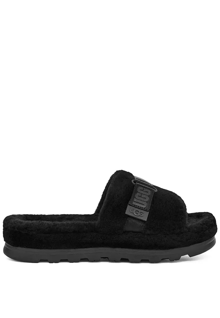 Discount on Ugg  shoes - SKU: Ugg Men's Fluff Up Slipper - Black (1130816-Blk)