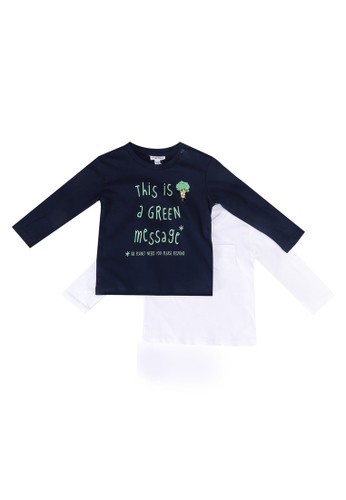 Jual Ovs Long Sleeve Bi Pack T Shirts Original Zalora Indonesia