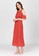BADOMODA red Cielo Maxi Dress With Layered Cold Shoulder Sleeves D65F4AA16EBB13GS_2