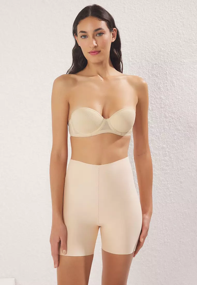 White-Dark Skin 2 Pack Micro High Waist Boxer Knitted Briefs THMSS25KU00010