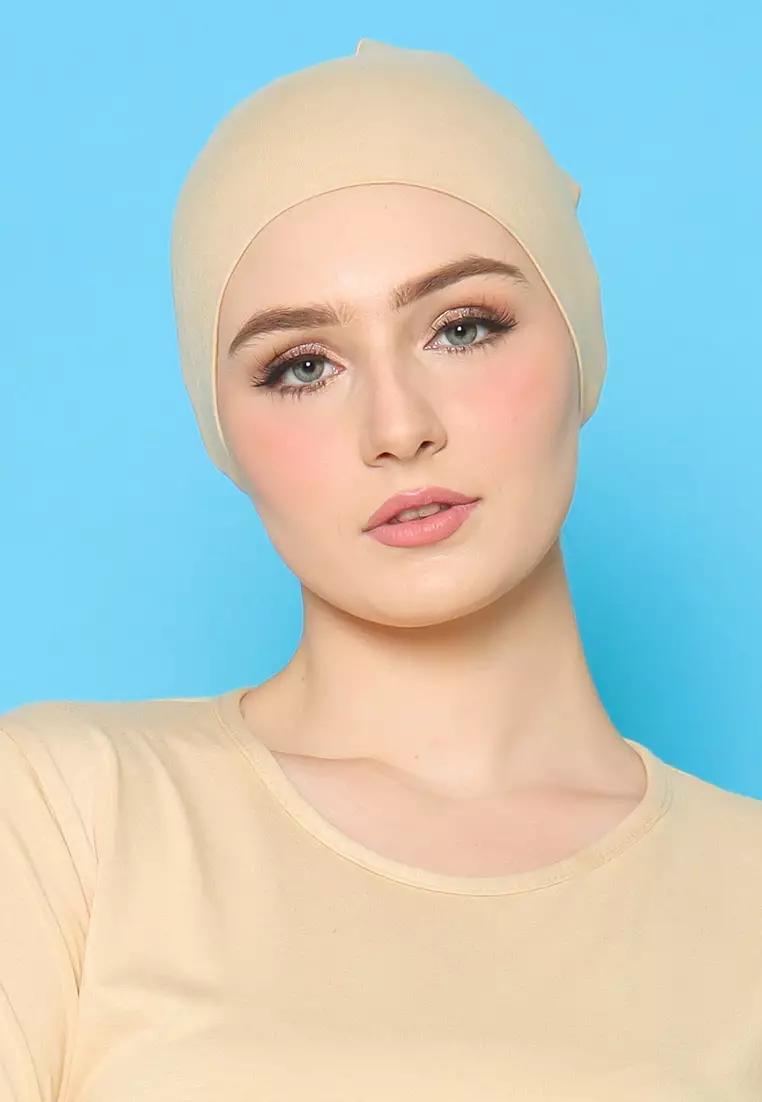 JV Hasanah Ciput Rayon Beige | Ciput Polos Rayon Adem